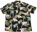 Original Hawaiihemd - Orchid Bamboo Black - Paradise Found