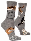 People I Want To Meet: Cats - Damensocken Blue Q